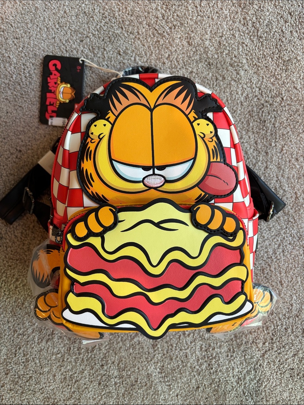 Loungefly Garfield Red, Yellow & Black Mini Backpack